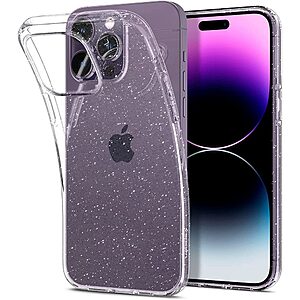 Spigen® Liquid Crystal για iPhone 14 Pro Max: Λεπτή Θήκη Σιλικόνης από Ανθεκτικό TPU