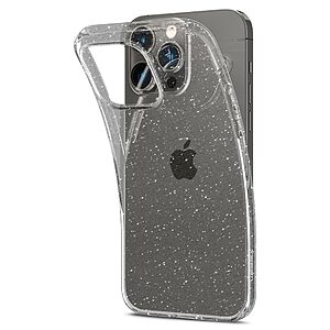 Spigen® Liquid Crystal για iPhone 14 Pro Max: Λεπτή Θήκη Σιλικόνης από Ανθεκτικό TPU, με Αντικραδασμικές Ζώνες - Glitter Crystal - Image 6