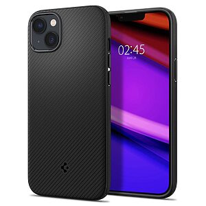 Spigen® Mag Armor MagFit για iPhone 14: Λεπτή Θήκη Σιλικόνης, Ανθεκτική από Premium TPU, Με Άψογη Εφαρμογή - Matte Black - Image 9