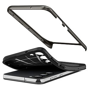 Spigen® Neo Hybrid για Samsung Galaxy S23: Ανθεκτική στην UV Ακτινοβολία, Ελαφριά Θήκη Σιλικόνης, Με Προστασία MIL-STD 810G-516.6 από Πτώσεις - Gunmetal - Image 8