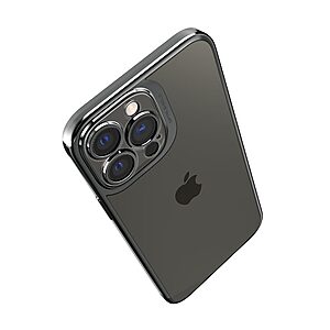 Spigen® Optik Crystal Θήκη για iPhone 13 Pro: Ειδική TPU Δομή για Απορρόφηση Κραδασμών, Προστασία Φακού Κάμερας - Chrome Grey - Image 3