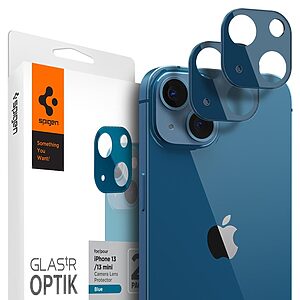 Spigen® Optik Pro Προστατευτικό Γυαλί Κάμερας [x2.Σετ] για iPhone 13 / 13 Mini - Blue