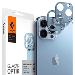 Spigen® Optik Pro Προστατευτικό Γυαλί Κάμερας [x2.Σετ] για iPhone 13 Pro / 13 Pro Max - Sierra Blue