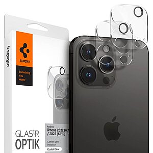 Spigen® Optik Pro Προστατευτικό Γυαλί Κάμερας [x2.Σετ] για iPhone 14 Pro / 14 Pro Max - Crystal Clear [Διάφανο]