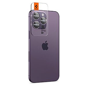 spigen optik pro 2set ez fit camera glass iphone 14 pro 14 pro max deep purple 1