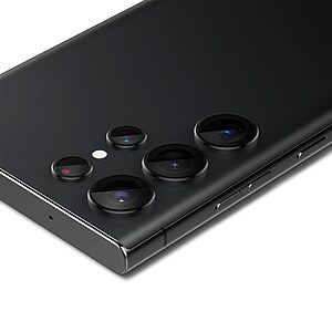 Spigen® Optik Pro Προστατευτικό Γυαλί Κάμερας [x2.Σετ] "EZ FIT" για Samsung Galaxy S23 Ultra - Black - Image 5