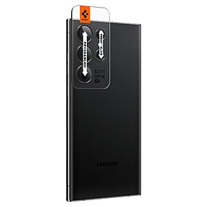 Spigen® Optik Pro Προστατευτικό Γυαλί Κάμερας [x2.Σετ] "EZ FIT" για Samsung Galaxy S23 Ultra - Black - Image 7