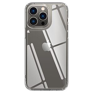 Spigen® Quartz Hybrid για iPhone 14 Pro: Θήκη από Tempered Glass και ΤPU, Ανθεκτική σε Γρατζουνιές και Πτώσεις - Πιστοποίηση Αντοχής MIL-STD 810G-516.6 - Crystal Clear - Image 3