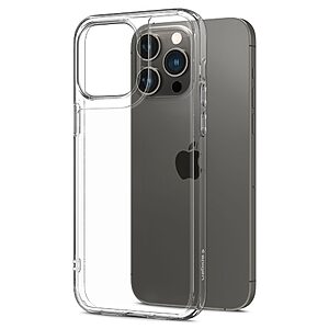 Spigen® Quartz Hybrid για iPhone 14 Pro: Θήκη από Tempered Glass και ΤPU, Ανθεκτική σε Γρατζουνιές και Πτώσεις - Πιστοποίηση Αντοχής MIL-STD 810G-516.6 - Crystal Clear - Image 8