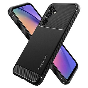 Spigen® Rugged Armor για Samsung Galaxy A54: Θήκη Σιλικόνης Brushed, Λεπτή και Ανθεκτική σε Γρατζουνιές και Πτώσεις - Πιστοποίηση MIL-STD 810G-516.6 - Black Matte - Image 6