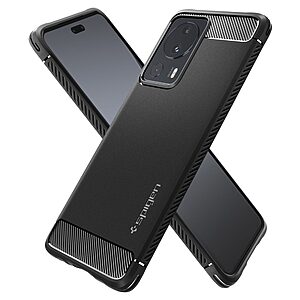 Spigen® Rugged Armor για Xiaomi 13 Lite 5G: Θήκη Σιλικόνης Brushed, Λεπτή και Ανθεκτική σε Γρατζουνιές και Πτώσεις - Πιστοποίηση MIL-STD 810G-516.6 - Black Matte - Image 7