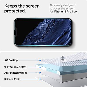 Spigen® Tempered Glas.tR "EZ FIT" Γυαλί Προστασίας οθόνης για iPhone 13 / 13 Pro / 14 - Image 3