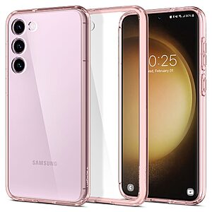 Spigen® Ultra Hybrid για Samsung Galaxy S23: Θήκη από TPU & Πολυκαρμπονικό με Πιστοποίηση Αντοχής MIL-STD 810G-516.6 - Rose Crystal