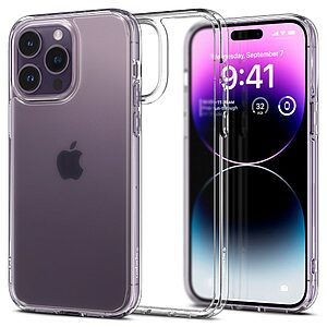 Spigen® Ultra Hybrid για iPhone 14 Pro Max: Θήκη από TPU & Πολυκαρμπονικό με Πιστοποίηση Αντοχής MIL-STD 810G-516.6 - Frost Clear