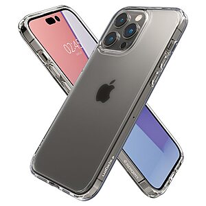 Spigen® Ultra Hybrid για iPhone 14 Pro Max: Θήκη από TPU & Πολυκαρμπονικό με Πιστοποίηση Αντοχής MIL-STD 810G-516.6 - Frost Clear - Image 7
