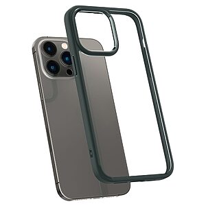 Spigen® Ultra Hybrid για iPhone 14 Pro: Θήκη από TPU & Πολυκαρμπονικό με Πιστοποίηση Αντοχής MIL-STD 810G-516.6 - Abyss Green - Image 6