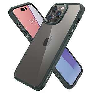 Spigen® Ultra Hybrid για iPhone 14 Pro: Θήκη από TPU & Πολυκαρμπονικό με Πιστοποίηση Αντοχής MIL-STD 810G-516.6 - Abyss Green - Image 7