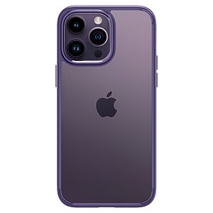 Spigen® Ultra Hybrid για iPhone 14 Pro: Θήκη από TPU & Πολυκαρμπονικό με Πιστοποίηση Αντοχής MIL-STD 810G-516.6 - Deep Purple - Image 2