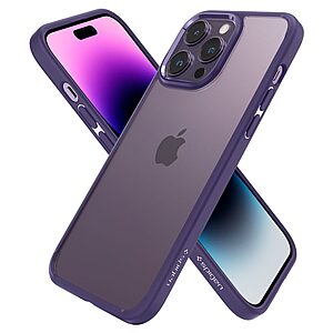 Spigen® Ultra Hybrid για iPhone 14 Pro: Θήκη από TPU & Πολυκαρμπονικό με Πιστοποίηση Αντοχής MIL-STD 810G-516.6 - Deep Purple - Image 7