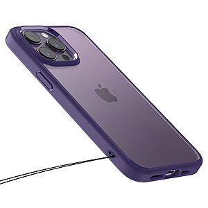 Spigen® Ultra Hybrid για iPhone 14 Pro: Θήκη από TPU & Πολυκαρμπονικό με Πιστοποίηση Αντοχής MIL-STD 810G-516.6 - Deep Purple - Image 8