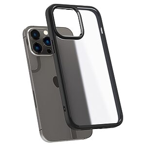 Spigen® Ultra Hybrid για iPhone 14 Pro: Θήκη από TPU & Πολυκαρμπονικό με Πιστοποίηση Αντοχής MIL-STD 810G-516.6 - Frost Black - Image 6