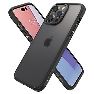 Spigen® Ultra Hybrid για iPhone 14 Pro: Θήκη από TPU & Πολυκαρμπονικό με Πιστοποίηση Αντοχής MIL-STD 810G-516.6 - Frost Black - Image 7