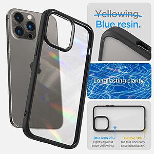 Spigen® Ultra Hybrid για iPhone 14 Pro: Θήκη από TPU & Πολυκαρμπονικό με Πιστοποίηση Αντοχής MIL-STD 810G-516.6 - Frost Black - Image 10