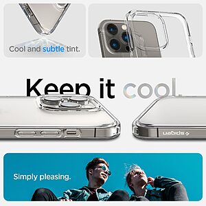 Spigen® Ultra Hybrid για iPhone 14 Pro: Θήκη από TPU & Πολυκαρμπονικό με Πιστοποίηση Αντοχής MIL-STD 810G-516.6 - Frost Clear - Image 9