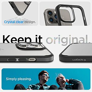Spigen® Ultra Hybrid για iPhone 14 Pro: Θήκη από TPU & Πολυκαρμπονικό με Πιστοποίηση Αντοχής MIL-STD 810G-516.6 - Matte Black - Image 9