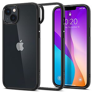 Spigen® Ultra Hybrid για iPhone 14: Θήκη από TPU & Πολυκαρμπονικό με Πιστοποίηση Αντοχής MIL-STD 810G-516.6 - Matte Black