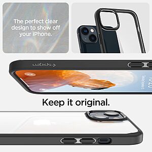 Spigen® Ultra Hybrid για iPhone 14: Θήκη από TPU & Πολυκαρμπονικό με Πιστοποίηση Αντοχής MIL-STD 810G-516.6 - Matte Black - Image 8