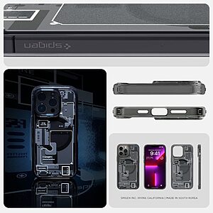 Spigen® Ultra Hybrid Mag για iPhone 13 Pro Max: Θήκη MagSafe από Ανθεκτική Σιλικόνη με Πιστοποίηση Αντοχής MIL-STD 810G-516.6 - Zero One - Image 9