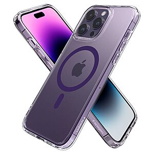 Spigen® Ultra Hybrid Mag για iPhone 14 Pro: Θήκη MagSafe από Ανθεκτική Σιλικόνη με Πιστοποίηση Αντοχής MIL-STD 810G-516.6 - Deep Purple - Image 7