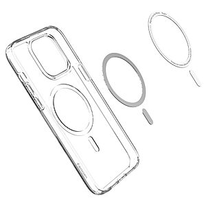 Spigen® Ultra Hybrid Mag για iPhone 14 Pro Max: Θήκη MagSafe από Ανθεκτική Σιλικόνη με Πιστοποίηση Αντοχής MIL-STD 810G-516.6 - Frost Clear - Image 5