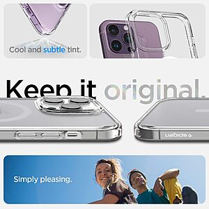 Spigen® Ultra Hybrid Mag για iPhone 14 Pro Max: Θήκη MagSafe από Ανθεκτική Σιλικόνη με Πιστοποίηση Αντοχής MIL-STD 810G-516.6 - Frost Clear - Image 8