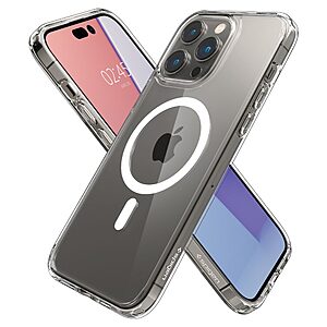 Spigen® Ultra Hybrid Mag για iPhone 14 Pro Max: Θήκη MagSafe από Ανθεκτική Σιλικόνη με Πιστοποίηση Αντοχής MIL-STD 810G-516.6 - White - Image 6