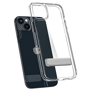 Spigen® Ultra Hybrid S για iPhone 14: Θήκη με Ανθεκτικό TPU & Πιστοποίηση Αντοχής MIL-STD 810G-516.6, Ενσωματωμένη Βάση - Crystal Clear - Image 6