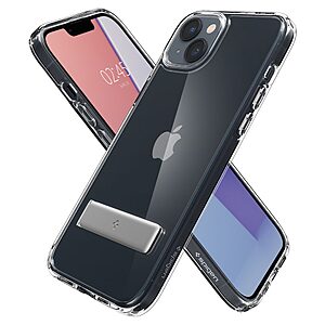 Spigen® Ultra Hybrid S για iPhone 14: Θήκη με Ανθεκτικό TPU & Πιστοποίηση Αντοχής MIL-STD 810G-516.6, Ενσωματωμένη Βάση - Crystal Clear - Image 7