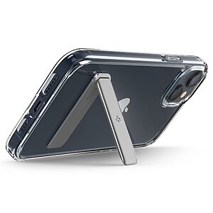 Spigen® Ultra Hybrid S για iPhone 14: Θήκη με Ανθεκτικό TPU & Πιστοποίηση Αντοχής MIL-STD 810G-516.6, Ενσωματωμένη Βάση - Crystal Clear - Image 8