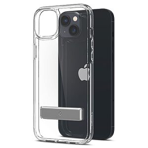 Spigen® Ultra Hybrid S για iPhone 14: Θήκη με Ανθεκτικό TPU & Πιστοποίηση Αντοχής MIL-STD 810G-516.6, Ενσωματωμένη Βάση - Crystal Clear - Image 9