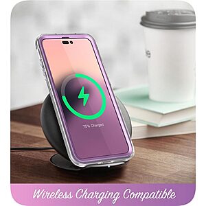 SUPCASE® Cosmo Θήκη για iPhone 14 Pro Max: Με Πλαίσιο Προστασίας Οθόνης, Λεπτή, Συνθετική και Αντοχή στις Πτώσεις Στρατιωτικού Προτύπου (MIL STD 810G 516.6) - Purple Marble - Image 5