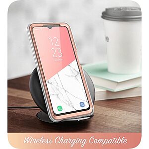 SUPCASE® Cosmo Θήκη για Samsung Galaxy A13 / A13 5G: Με Πλαίσιο Προστασίας Οθόνης, Λεπτή, Συνθετική και Αντοχή στις Πτώσεις Στρατιωτικού Προτύπου (MIL STD 810G 516.6) - Pink Marble - Image 5