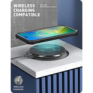 SUPCASE® i-Blason Ares MagSafe 360°: Πλήρης Προστασία iPhone 14 Pro Max με Ανθεκτική Θήκη Πλαστικού & Τζαμιού - Πιστοποίηση Αντοχής MIL-STD 810G-516.6 - Black Transparent - Image 8