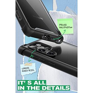 SUPCASE® I-Blason Ares: Θήκη 360° για Samsung Galaxy S22 Ultra - Αμερικάνικη Στρατιωτική Πιστοποίηση Αντοχής MIL-STD 810G-516.6 - Black - Image 7