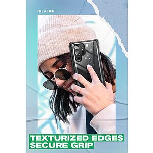 SUPCASE® I-Blason Ares: Θήκη 360° για Samsung Galaxy S22 Ultra - Αμερικάνικη Στρατιωτική Πιστοποίηση Αντοχής MIL-STD 810G-516.6 - Black - Image 9