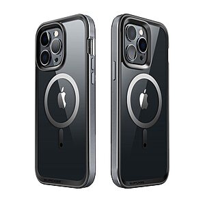 SUPCASE® UB Edge iPhone 14 Pro Max: Θήκη Σιλικόνης MagSafe Διάφανη με TPU / PC Πλαίσιο και Προστασία Οθόνης Snap-On | Πιστοποίηση Αντοχής MIL-STD 810G-516.6 - Black - Image 2