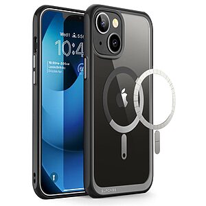 SUPCASE® UB Mag Υβριδική Θήκη iPhone 14 Plus MagSafe Σιλικόνης από Θερμοπλαστικό Υλικό | Πιστοποίηση Αντοχής MIL-STD 810G-516.6 - Black / Transparent