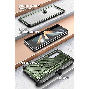 SUPCASE® Unicorn Beetle 360° Pro: Θήκη Samsung Galaxy Z Fold4 5G με Πρόσοψη Οθόνης, Υποδοχή S-Pen και Πιστοποίηση Αντοχής MIL-STD 810G-516.6 - Guldan - Image 3