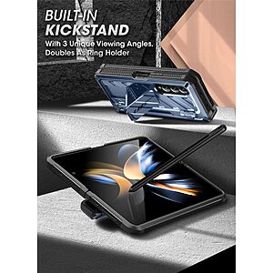 SUPCASE® Unicorn Beetle 360° Pro: Θήκη Samsung Galaxy Z Fold4 5G με Πρόσοψη Οθόνης, Υποδοχή S-Pen και Πιστοποίηση Αντοχής MIL-STD 810G-516.6 - Tilt - Image 4