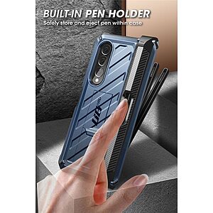 SUPCASE® Unicorn Beetle 360° Pro: Θήκη Samsung Galaxy Z Fold4 5G με Πρόσοψη Οθόνης, Υποδοχή S-Pen και Πιστοποίηση Αντοχής MIL-STD 810G-516.6 - Tilt - Image 5